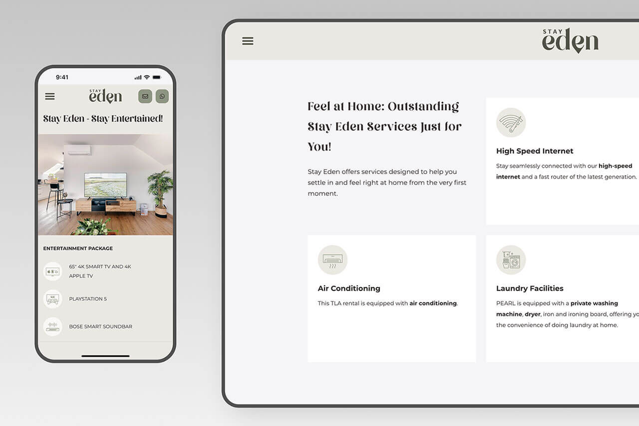 Stay Eden responsive design